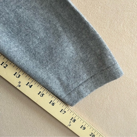 Maglificio Musetti GrayMade in Italy Cashmere Silk Wool Blend Cardigan in 5 or L - Picture 13 of 16